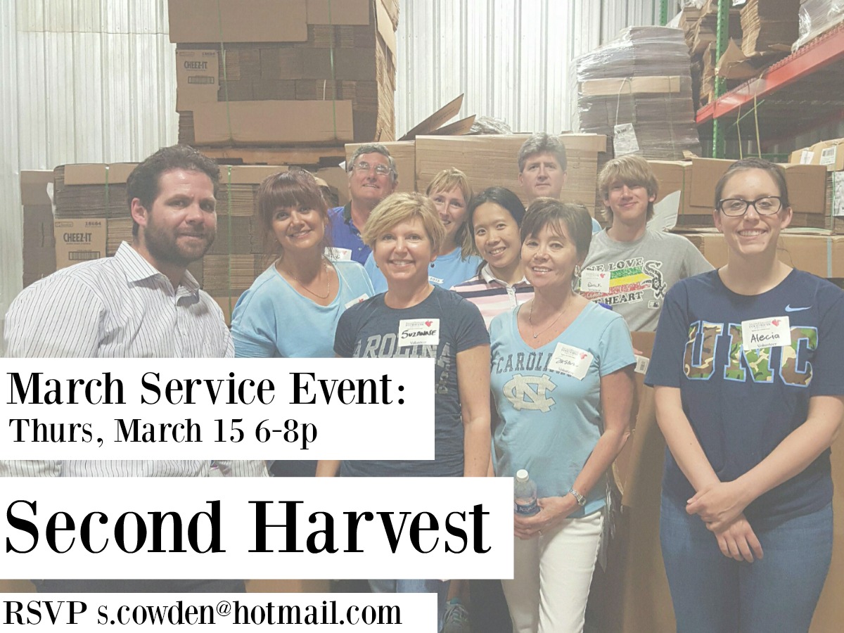 Mar Service: Second Harvest Food Bank (Mar 15)