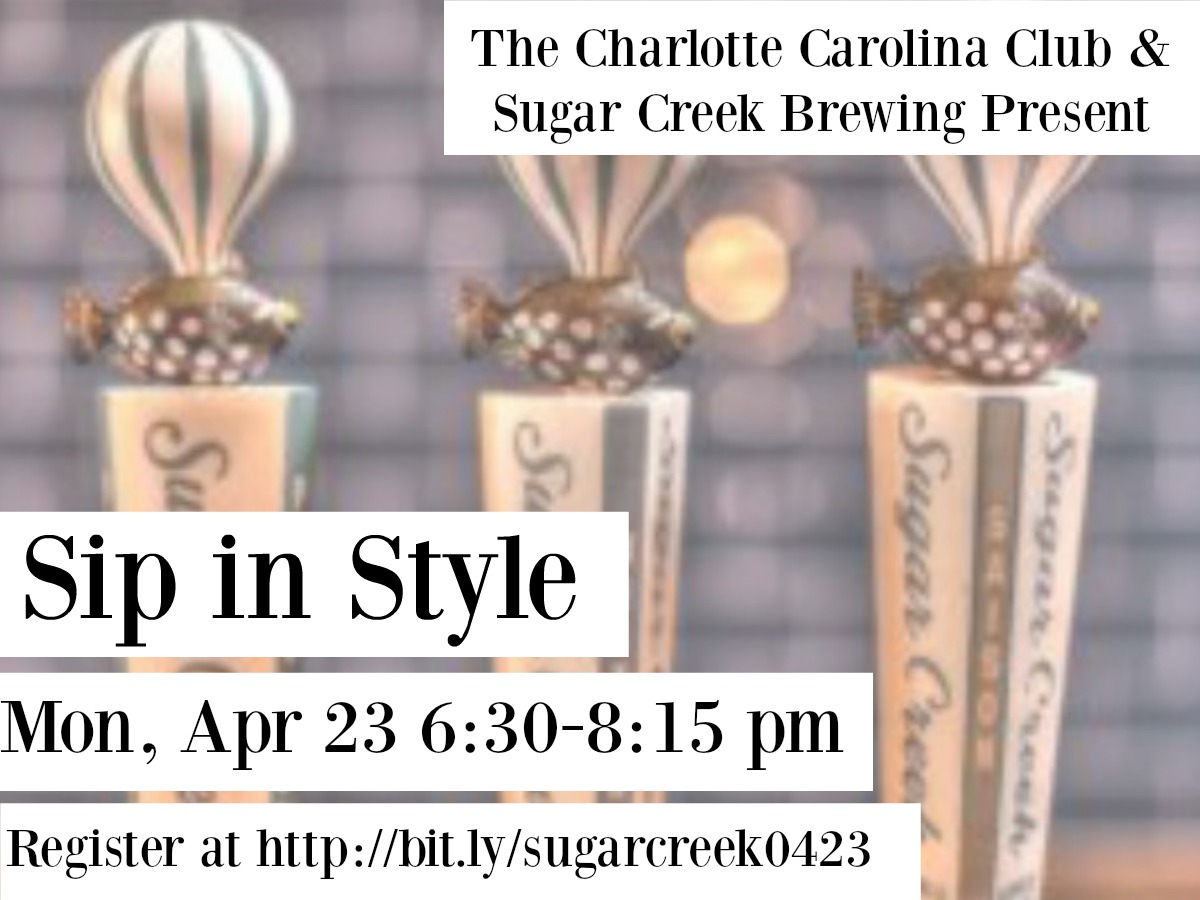 Sip in Style @ Sugar Creek Brewing (Apr 23)