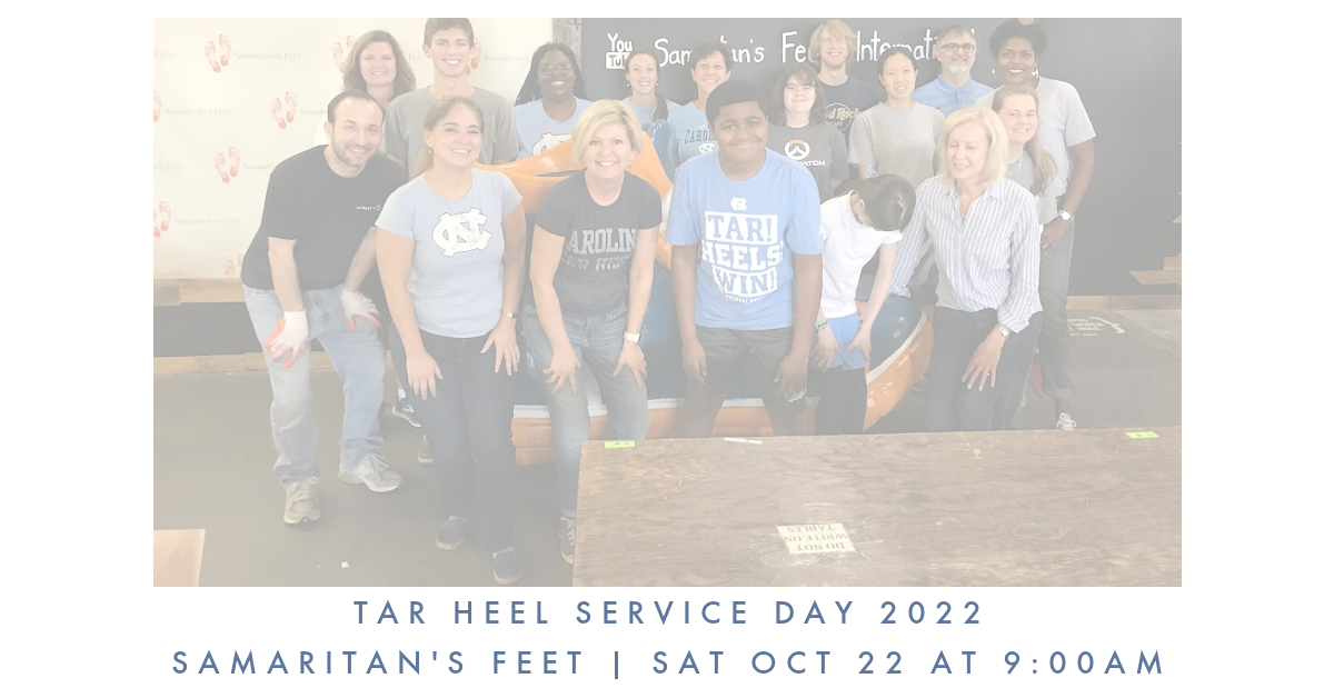 Tar Heel Service Day: Samaritan's Feet (Oct 22)