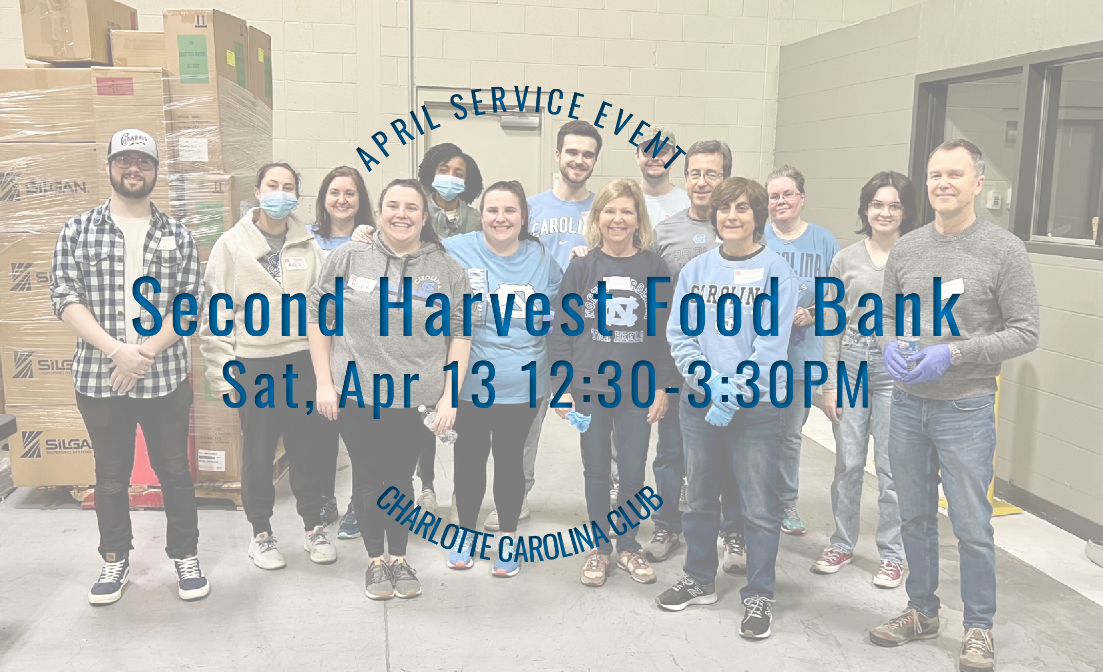 Apr Service: Second Harvest Food Bank (Apr 13)